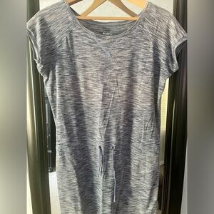 Columbia Active Dress, XL, heather blue color with drawstring waist.